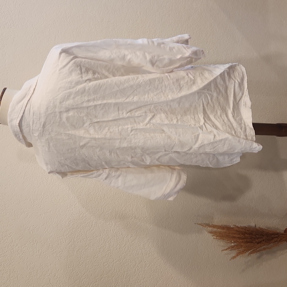 Flax Linen Button Down Blouse - image 4